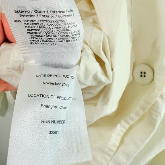 ADD Italy Cream Off White Safari Style Waterproof Rain Jacket Small - Picture 9 of 11